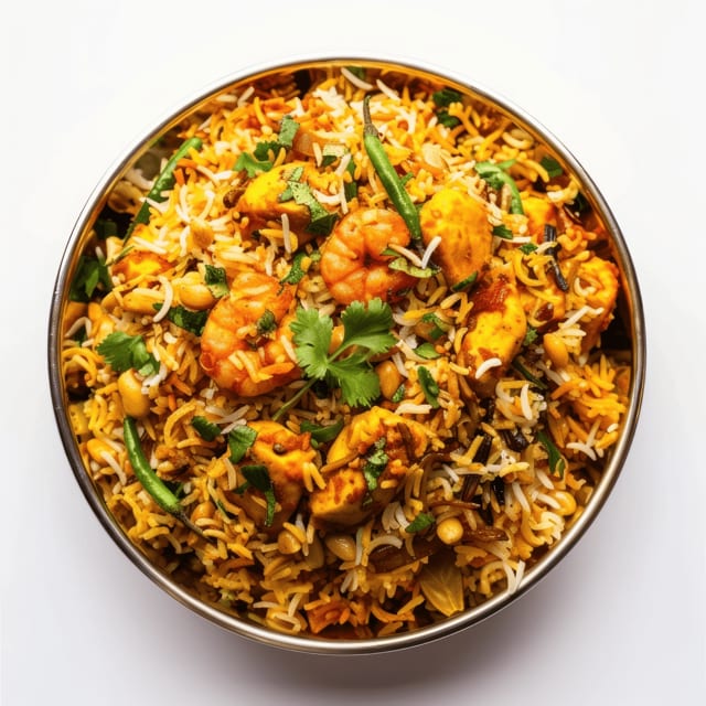 Seafood Biryani.
