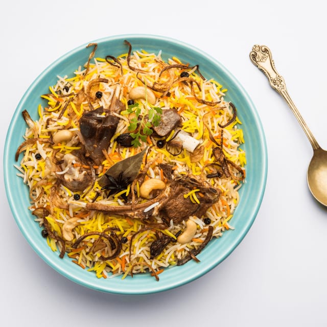 Goat Biryani.